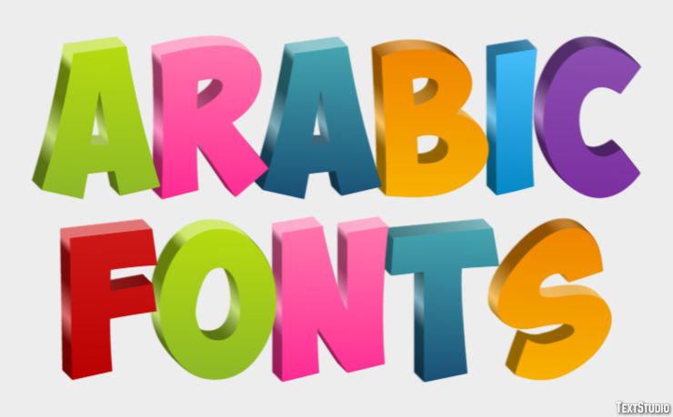 Arabic Fonts Efecto de Texto