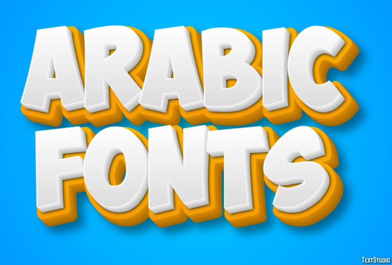 Arabic Fonts Efecto de Texto