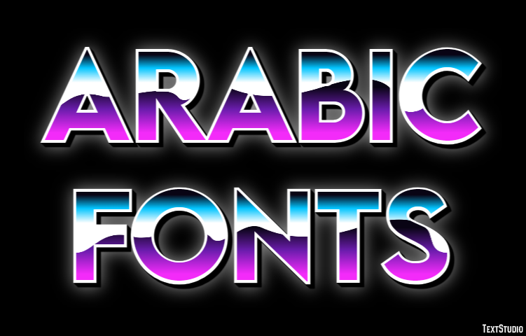 Arabic Fonts Efecto de Texto