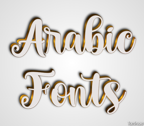 Arabic Fonts Efecto de Texto
