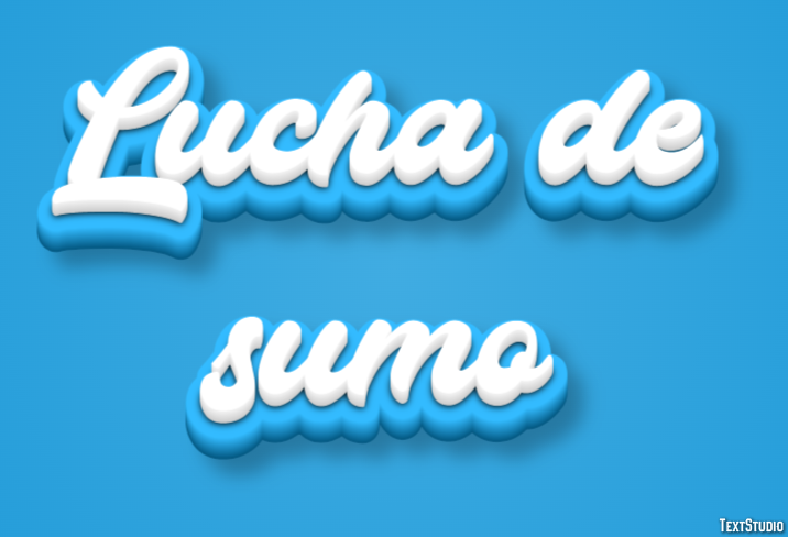 Lucha de sumo Tekst effect