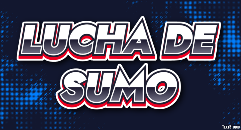 Lucha de sumo Efecto de Texto