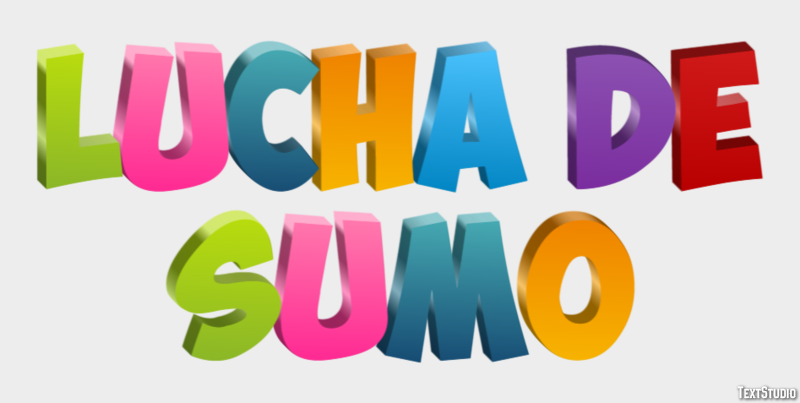 Lucha de sumo Tekst effect