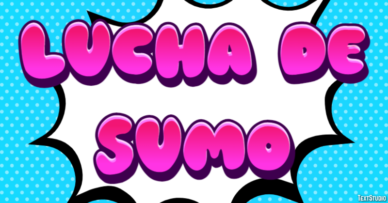 Lucha de sumo Efecto de Texto