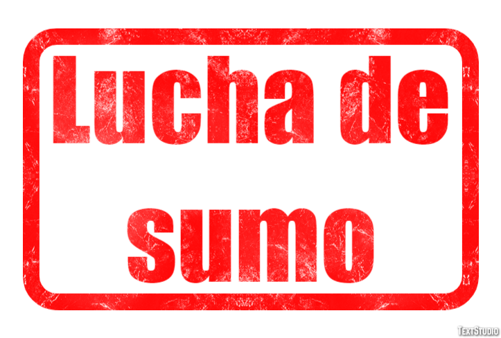 Lucha de sumo Tekst effect