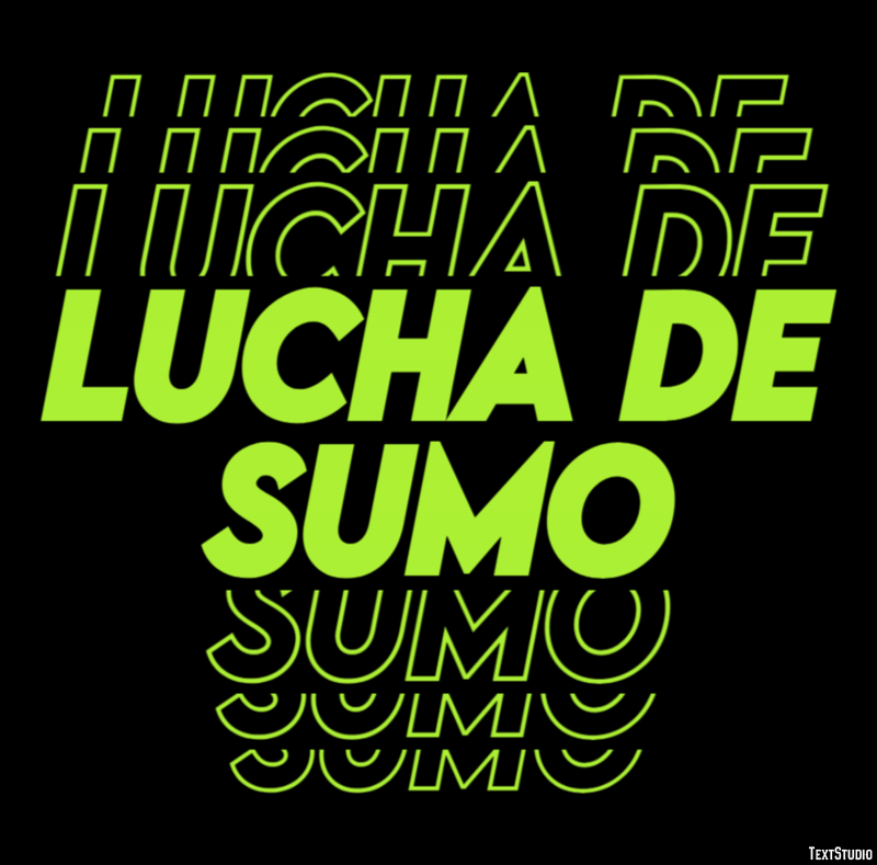 Lucha de sumo Tekst effect