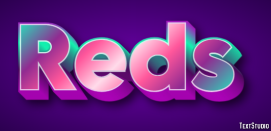 Reds Text effect