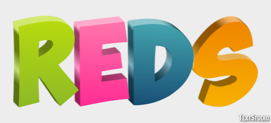 Reds Text effect