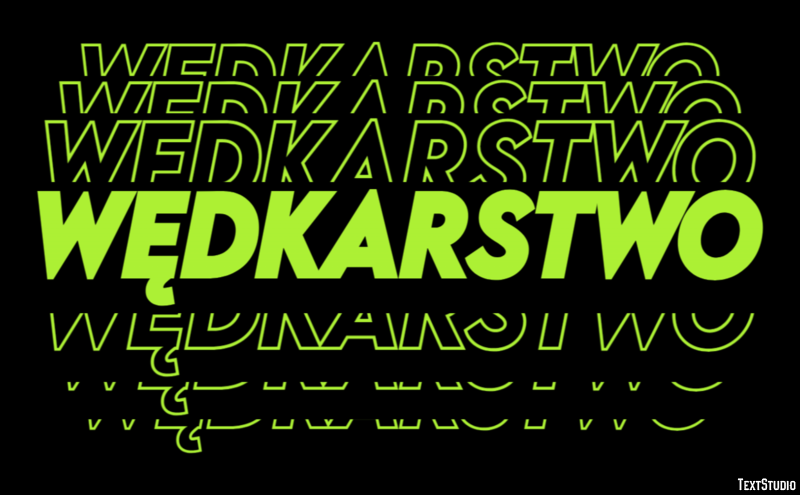 Wędkarstwo Efekt tekstowy