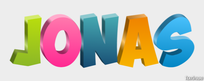 Jonas テキスト効果
