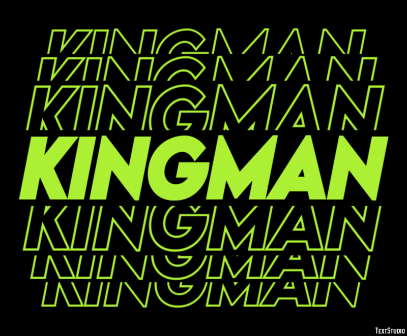 Kingman Efekt tekstowy