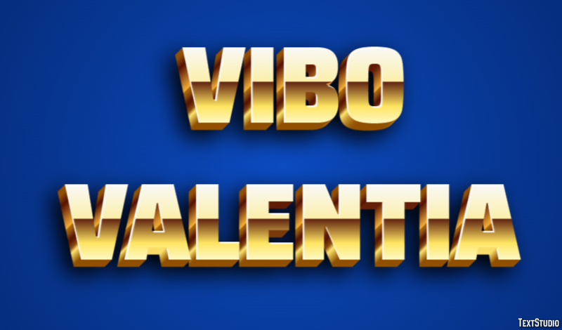 Vibo Valentia Efecto de Texto