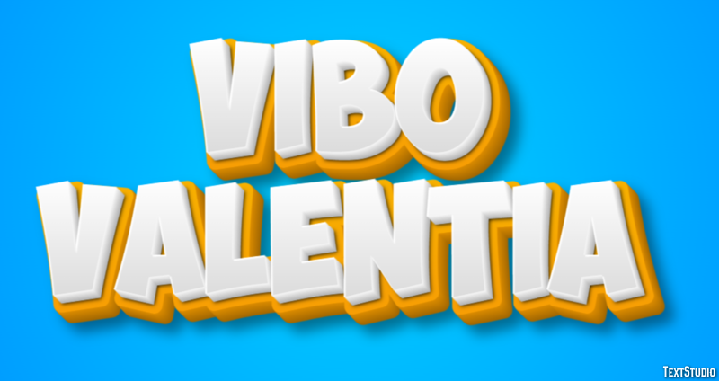 Vibo Valentia Efekt tekstowy