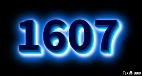 1607 Эффект текста