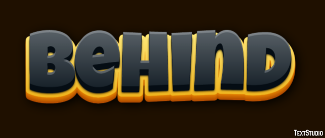 Behind Text Effect