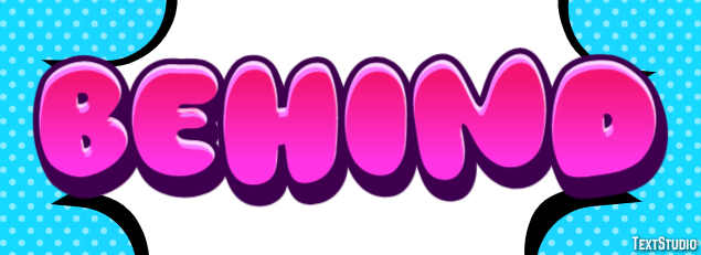 Behind Text Effect