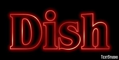 Dish Text effect