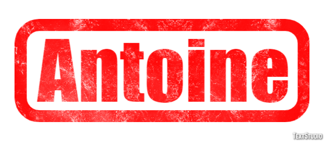 Antoine Text effect