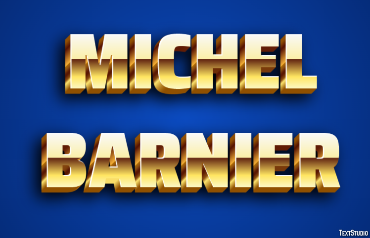 Michel Barnier Texteffekt