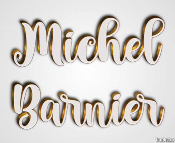 Michel Barnier Texteffekt