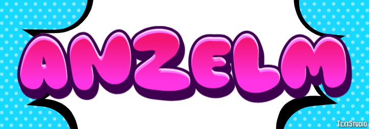Anzelm Text effect
