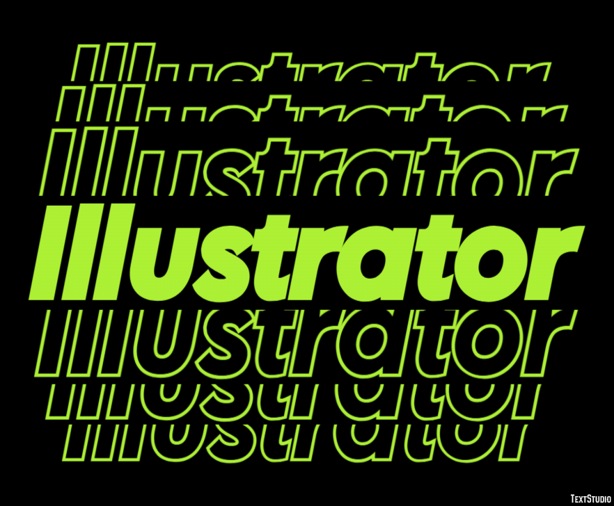 Illustrator Efeito de texto