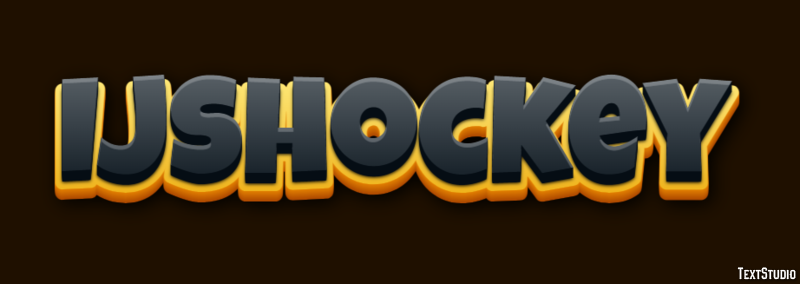 IJshockey Tekst effect
