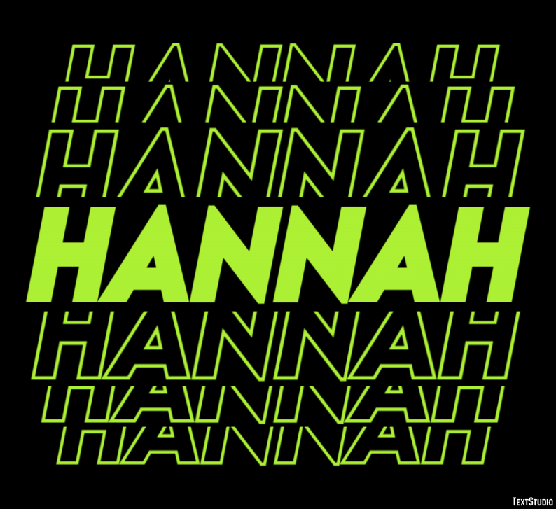 Hannah Efekt tekstowy