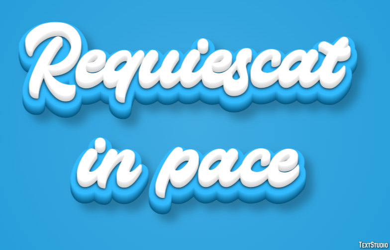 Requiescat in pace テキスト効果