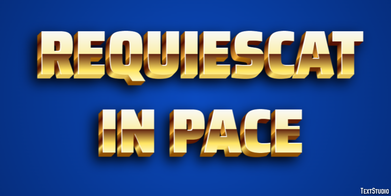 Requiescat in pace テキスト効果