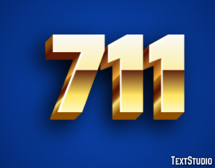 711 Efecto de Texto