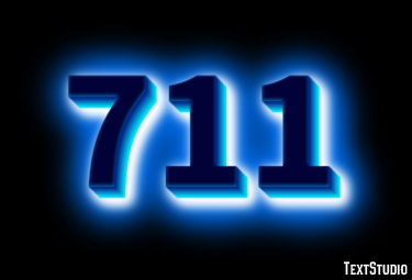 711 テキスト効果
