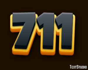 711 Efecto de Texto