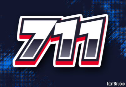711 テキスト効果