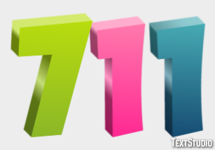 711 テキスト効果