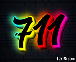 711 テキスト効果