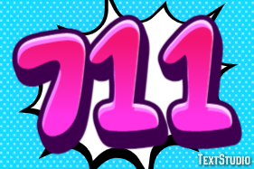 711 テキスト効果