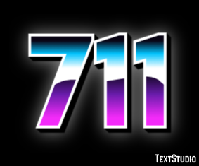 711 テキスト効果