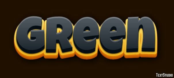 Green Efecto de Texto