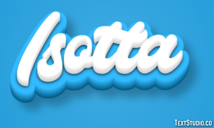 Isotta Effetto testo