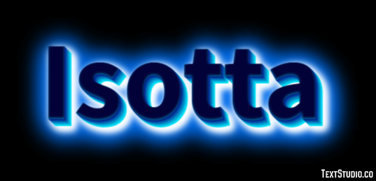 Isotta Effetto testo
