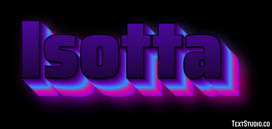 Isotta Efecto de Texto