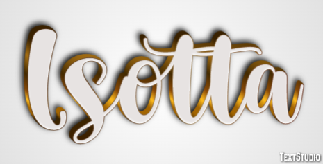 Isotta Efecto de Texto