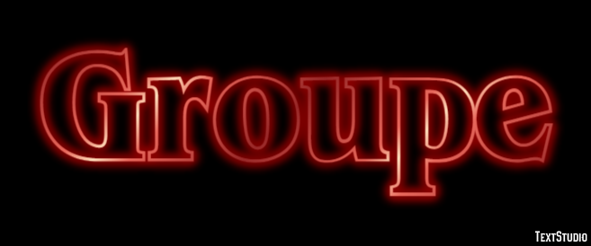 Groupe Efeito de texto