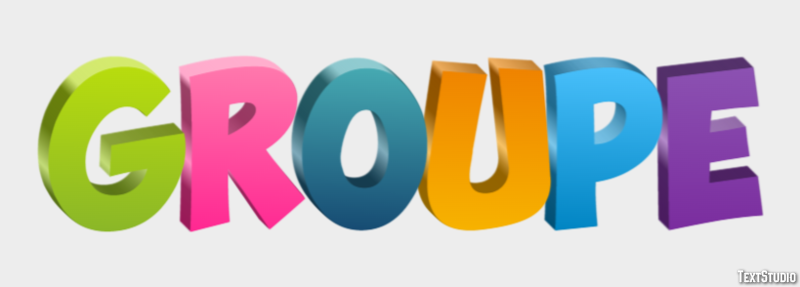 Groupe Efeito de texto
