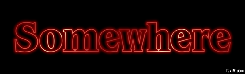 Somewhere Text Effect