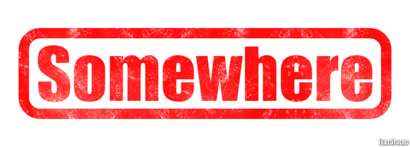 Somewhere Text Effect