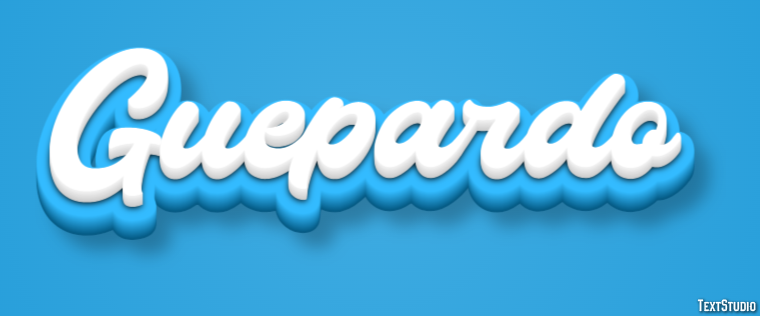 Guepardo Efecto de texto
