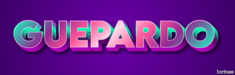 Guepardo Efecto de texto