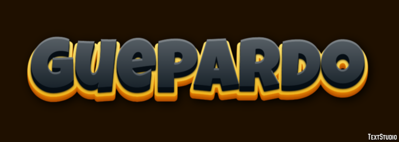 Guepardo Efecto de texto